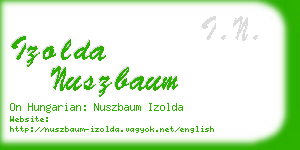 izolda nuszbaum business card